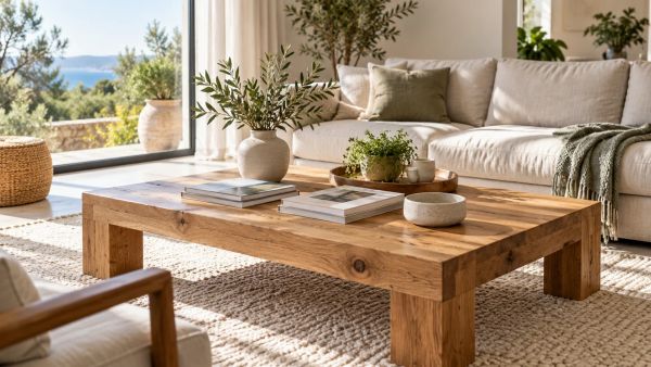 10 tables basses en bois massif pour transformer votre salon