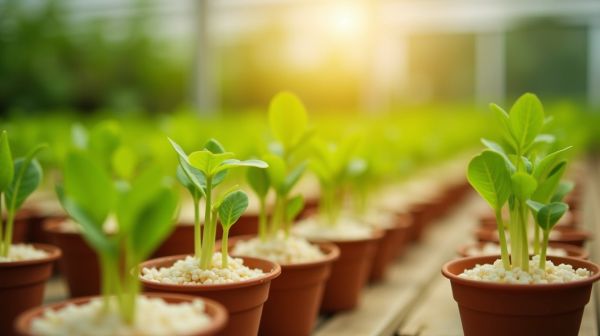 Optimisez la croissance des jeunes plants avec la perlite